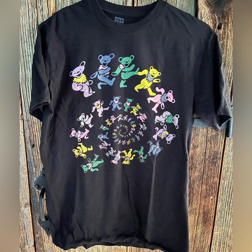 Grateful Dead Black and Blue Dancing Bears Tee